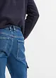 Jeans cargo elasticizzati con cotone riciclato loose fit, straight, RAINBOW