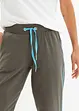 Pantaloni da jogging con bande a contrasto, bonprix