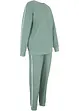 Tuta sportiva in puro cotone (set 2 pezzi), bonprix