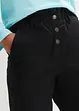 Pantaloni a vita alta in twill con comodo elastico in vita, bonprix