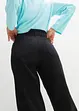 Pantaloni a vita alta in twill con comodo elastico in vita, bonprix