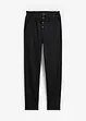 Pantaloni a vita alta in twill con comodo elastico in vita, bonprix
