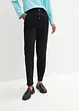 Pantaloni a vita alta in twill con comodo elastico in vita, bonprix