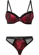 Reggiseno con coppe preformate con ferretto e perizoma (set 2 pezzi), bonprix