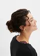 Pigiama con viscosa e pizzo bicolore, bpc bonprix collection