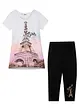Maglia e leggings a pinocchietto in puro cotone biologico (set 2 pezzi), bonprix