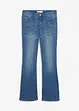 Jeans elasticizzati comfort bootcut, vita media, bonprix