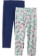 Leggings a pinocchietto con cotone biologico (pacco da 2), bonprix