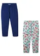 Leggings a pinocchietto con cotone biologico (pacco da 2), bonprix