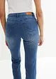 Jeans straight, a vita media (pacco da 2), bonprix