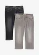 Jeans capri elasticizzati comfort (pacco da 2), bonprix