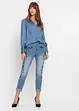 Jeans slim fit cropped, vita media, bonprix