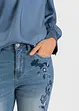 Jeans slim fit cropped, vita media, bonprix