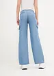 Jeans wide leg a vita alta con cinta comoda, bpc bonprix collection