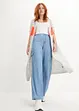 Jeans wide leg a vita alta con cinta comoda, bpc bonprix collection