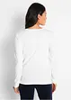 Maglia elasticizzata aderente a maniche  lunghe, bonprix