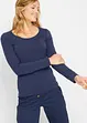 Maglia elasticizzata aderente a maniche  lunghe, bonprix