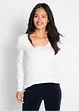Maglia elasticizzata aderente a maniche  lunghe, bonprix