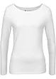 Maglia elasticizzata aderente a maniche  lunghe, bonprix