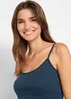 Top con spalline sottili in puro cotone (pacco da 3), bonprix