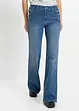 Jeans bootcut in cotone biologico, vita media, bonprix