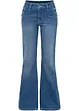 Jeans bootcut in cotone biologico, vita media, bonprix