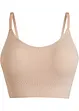 Reggiseno bustier a coste senza cuciture Feel Comfort, bonprix