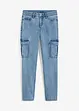 Jeans cargo straight con effetto lavato, bonprix