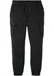 Pantaloni cargo elasticizzati con elastico in vita regular fit, straight, bonprix