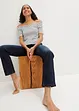 Jeans elasticizzati straight, vita media, bonprix