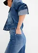 Gonna di jeans con spacco, bonprix
