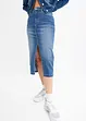 Gonna di jeans con spacco, bonprix