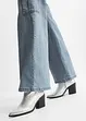 Jeans cargo wide leg, vita media, bonprix