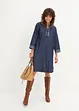 Abito di jeans con ricami, bonprix