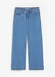 Jeans cropped wide leg, a vita media, bonprix