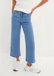 Jeans cropped wide leg, a vita media, bonprix