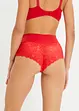 Culotte a vita alta con pizzo, bonprix