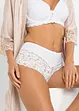 Culotte a vita alta con pizzo, bonprix