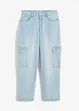 Jeans elasticizzati cargo, mid waist, bonprix