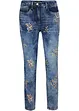Jeans slim fit con ricami floreali, bonprix