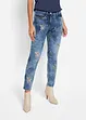 Jeans slim fit con ricami floreali, bonprix