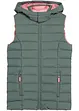 Gilet trapuntato con cappuccio, bonprix