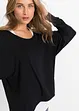 Maglia lunga con top in misto viscosa, bonprix