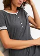 Camicia da notte con bottoni e spacco, bonprix