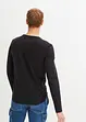 Maglia serafino a maniche lunghe in puro cotone biologico, slim fit, bonprix