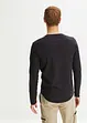 Maglia a maniche lunghe in puro cotone, slim fit, bonprix