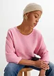 Maglione oversize a costine in misto viscosa, bonprix
