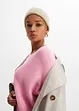 Maglione oversize a costine in misto viscosa, bonprix