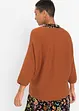 Maglione oversize a costine in misto viscosa, bonprix