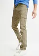 Pantaloni cargo elasticizzati slim fit straight, bonprix